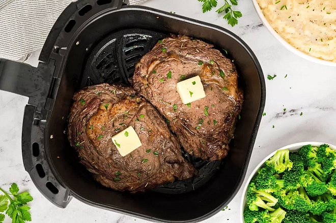 Air Fryer’da Marine Ribeye Biftek