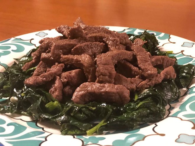 Ispanaklı Dana Julyen Tava