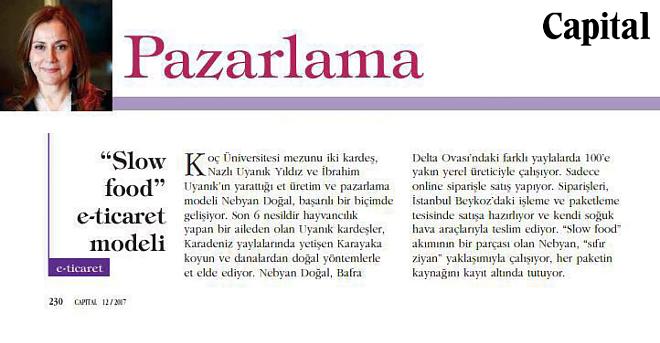 Slow Food e-ticaret modeli